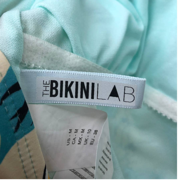 Bikini Lab Floral Spanish Bloom One Piece Swimsuit Women's Large - Picture 4 of 5